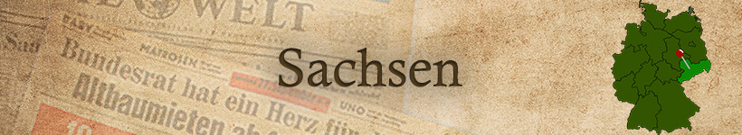 Alte Zeitung aus Sachsen als Geschenk