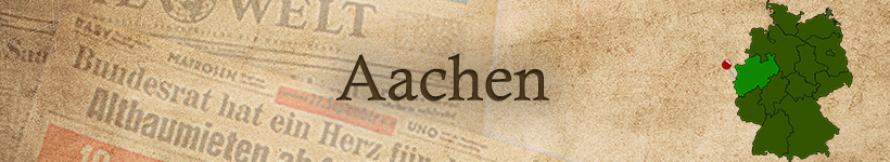 Alte Zeitung aus Aachen als Geschenk