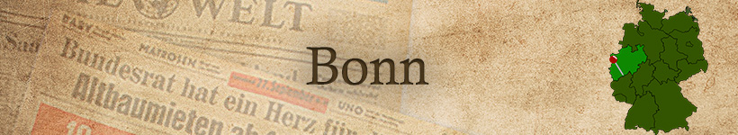 Alte Zeitung aus Bonn als Geschenk