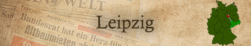 Alte Zeitung aus Leipzig als Geschenk
