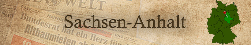 Alte Zeitung aus Sachsen-Anhalt als Geschenk