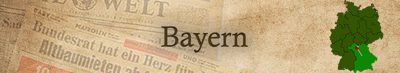 Alte Zeitung aus Bayern als Geschenk
