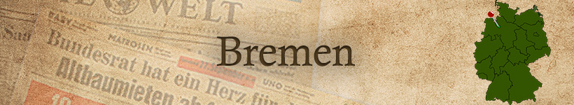 Alte Zeitung aus Bremen als Geschenk