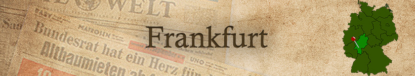 Alte Zeitung aus Frankfurt als Geschenk