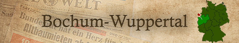 Alte Zeitung aus Bochum und Wuppertal als Geschenk
