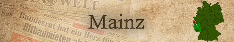 Alte Zeitung aus Mainz als Geschenk