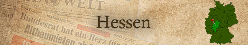 Alte Zeitung aus Hessen als Geschenk