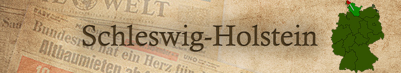 Alte Zeitung aus Schleswig-Holstein als Geschenk