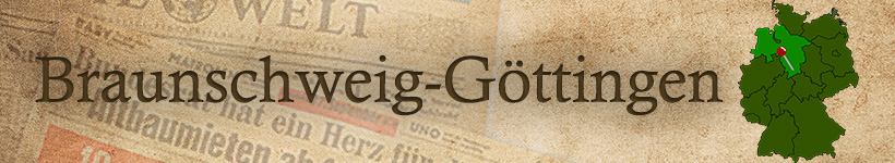 Alte Zeitung aus Braunschweig oder Göttingen als Geschenk