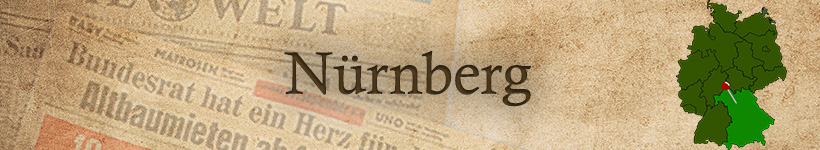 Alte Zeitung aus Nürnberg als Geschenk
