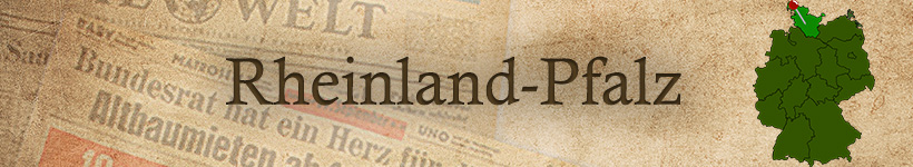 Alte Zeitung aus Rheinland-Pfalz als Geschenk