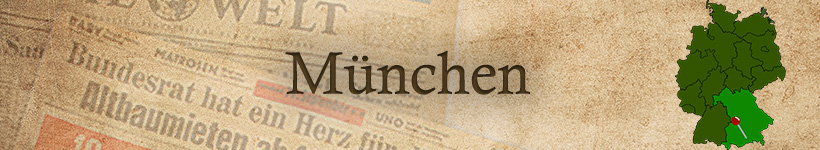 Alte Zeitung aus München als Geschenk