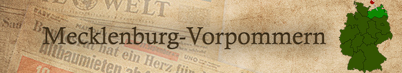 Alte Zeitung aus Mecklenburg-Vorpommern als Geschenk
