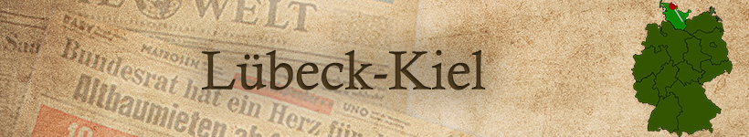 Alte Zeitung aus Lübeck oder Kiel als Geschenk