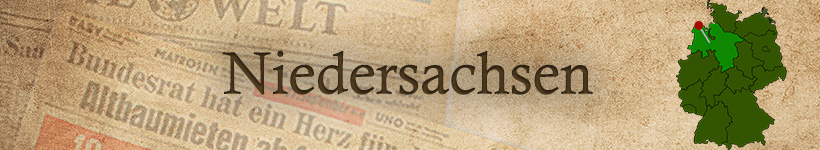 Alte Zeitung aus Niedersachsen als Geschenk