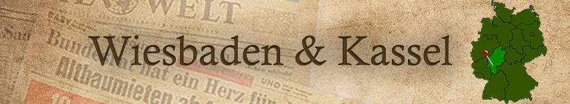 Alte Zeitung aus Wiesbaden und Kassel als Geschenk