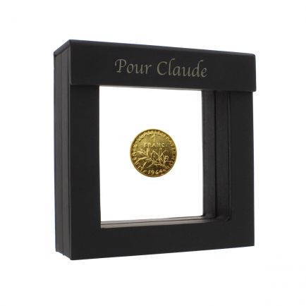 Pièce de 1 franc français plaqué or