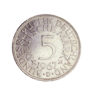 5 DM zilveren munt