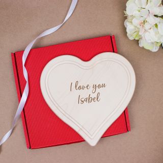 Heart board with desired engraving