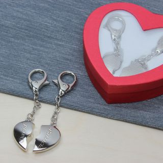 Partner-Schlüsselanhänger - Ein Herz für zwei