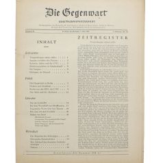 Die Gegenwart 30.10.1946