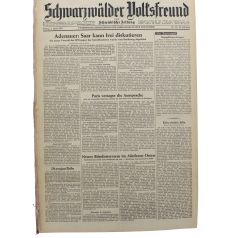 Schwarzwälder Volksfreund 27.08.1958
