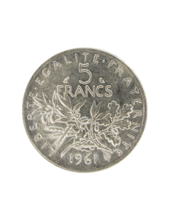 5 französische Francs - Münze