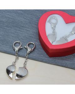Partner-Schlüsselanhänger - Ein Herz für zwei