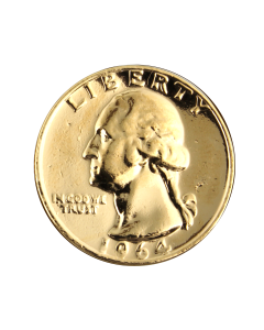 US Quarter Dollar goudkleurige munt