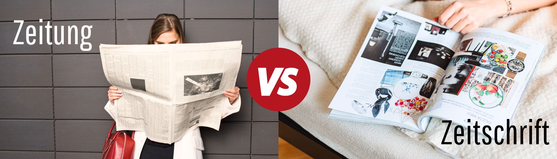 Was ist der Unterschied zwischen Zeitung und Zeitschrift?